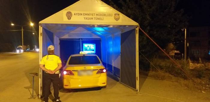 Çine’de Sürücüler ’yaşam Tüneli’ İle Bilgilendirildi