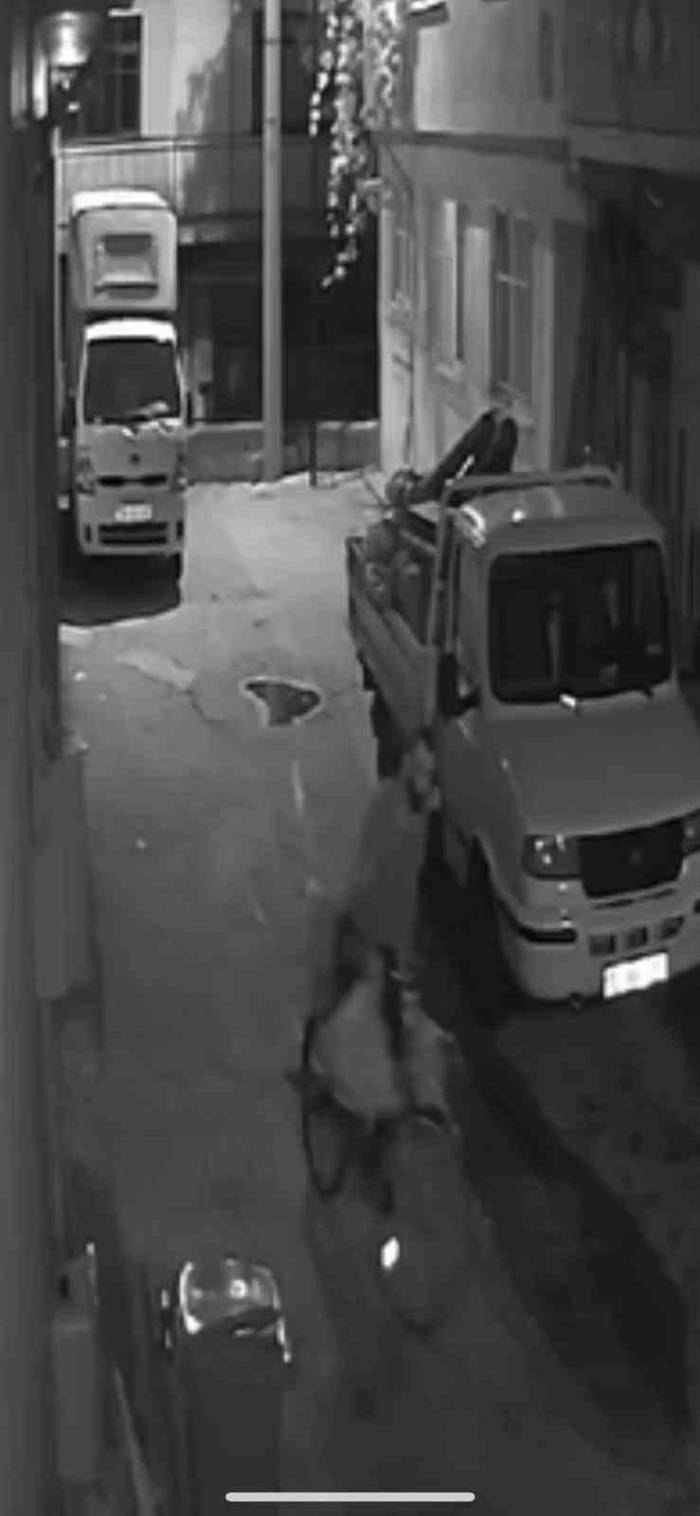 Bisikletli Hırsız Kamerada