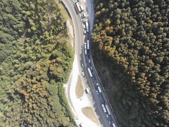 Bolu Dağı’nda Trafik Durma Noktasına Geldi
