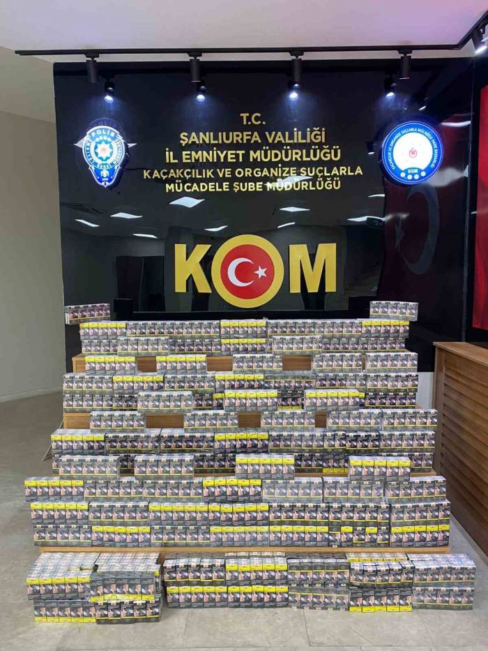 Şanlıurfa’da Sigara Kaçakçılığı Operasyonu: 5 Gözaltı