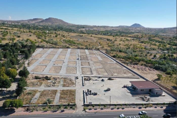 Uçhisar Kasabasında Mezarlık Alanı Genişletildi