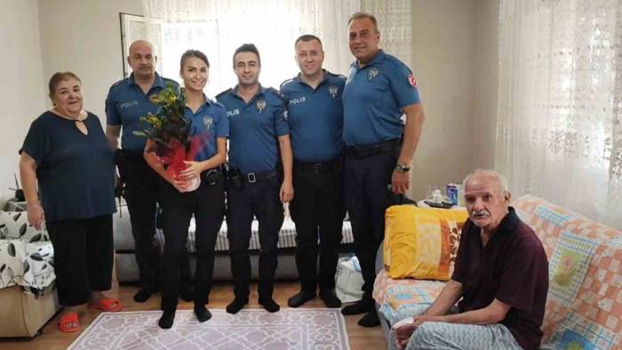 Polisin Yardım Eliyle Hayata Tutunan Bahri Amca Ekiplere Teşekkür Etti