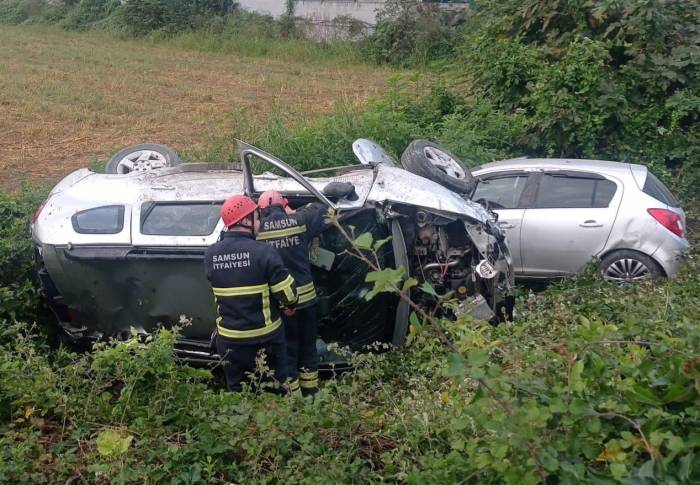 Samsun’da Zincirleme Trafik Kazası: 5 Yaralı
