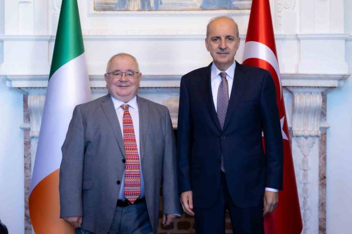Tbmm Başkanı Kurtulmuş, İrlanda Parlamentosu Temsilciler Meclisi Başkanı O Fearghail İle Görüştü
