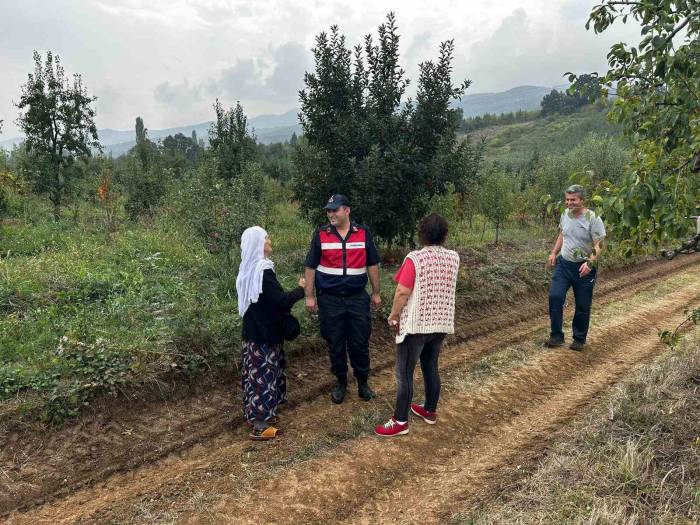 Bağ Evinde Kaybolan Yaşlı Kadını Jandarma Ekipleri Buldu