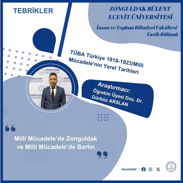 Zbeü Öğretim Üyeleri “Türkiye 1918-1923/milli Mücadele’nin Yerel Tarihleri” Projesinde Yer Aldı