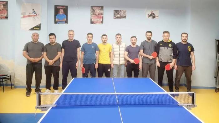 Kurumlar Arası Masa Tenisi Turnuvasında İl Milli Eğitim Müdürlüğü Birinci Oldu