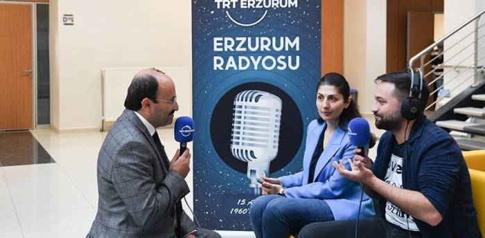 Rektör Çakmak Trt Erzurum Radyosu’nun Konuğu Oldu