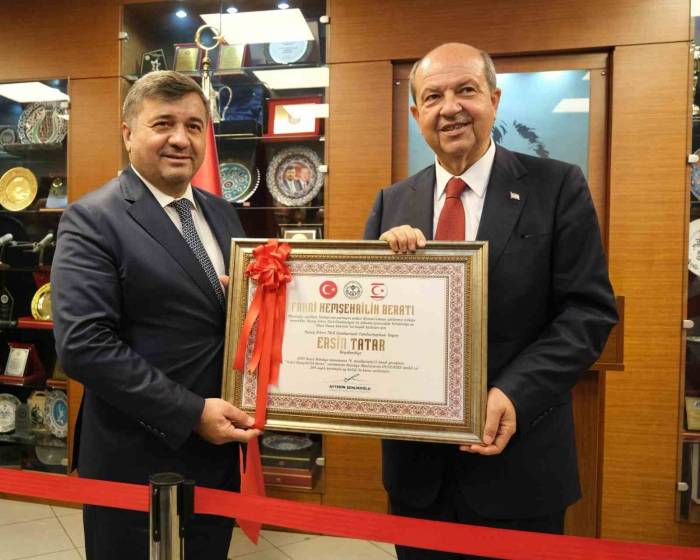 Kktc Cumhurbaşkanı Tatar Giresun’un Fahri Hemşehrisi Oldu