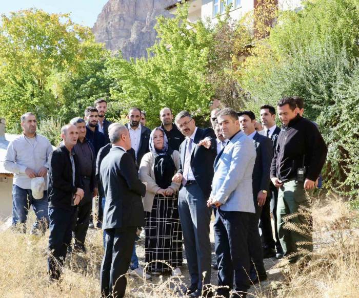 Vali Ali Çelik Çalışmaları Yerinde İnceledi