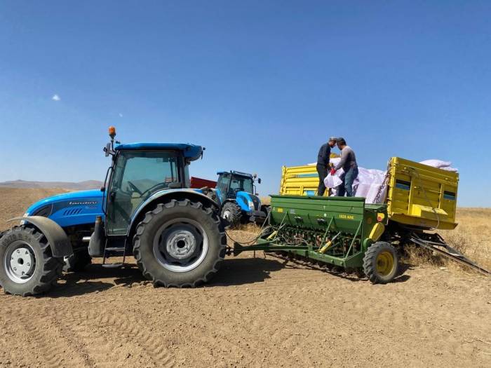 Kulu’da İlk Hububat Tohumları Toprakla Buluştu