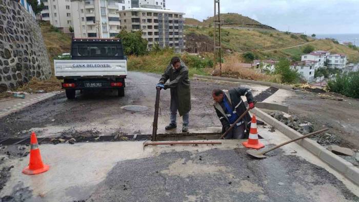 Canik’te Sağanak Teyakkuzu