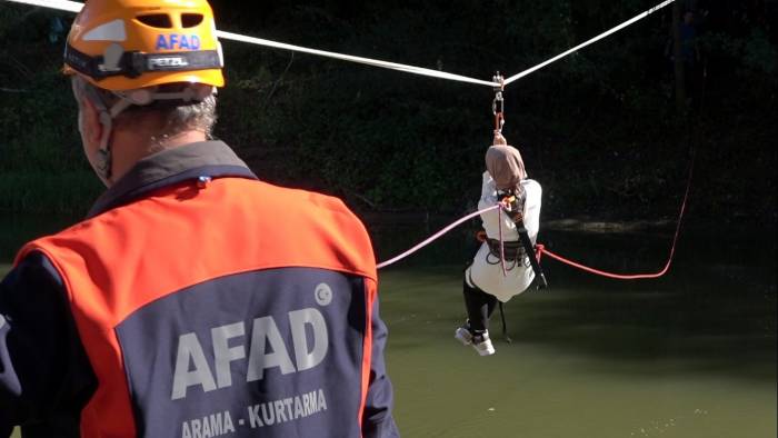 Bartın’da Nefesleri Kesen Sel Tatbikatı