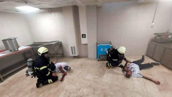 Çarşamba Devlet Hastanesi’nde Afet Tatbikatı