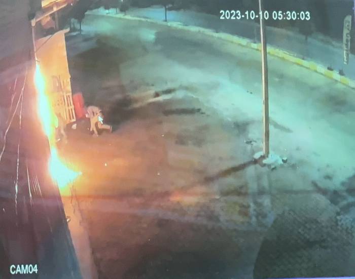 İş Yerine Molotoflu Saldırı