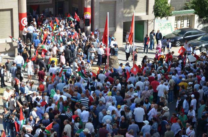 Tunus’ta Filistin’e Destek Gösterisi