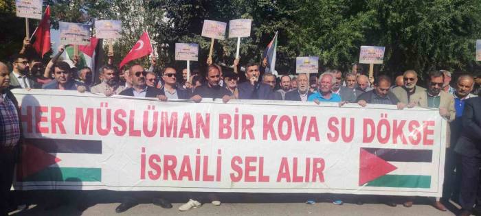 İsrail’in Filistin İşgali Iğdır’da Protesto Edildi