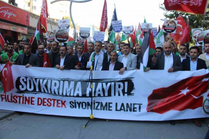 Şırnak’ta Filistin’e Destek Mitingi Düzenlendi