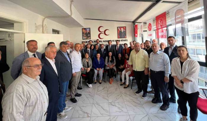 Mhp İl Başkanı Yılmaz, Ak Parti Ekonomi İşleri Başkanı Zeybekci’yi Ağırladı