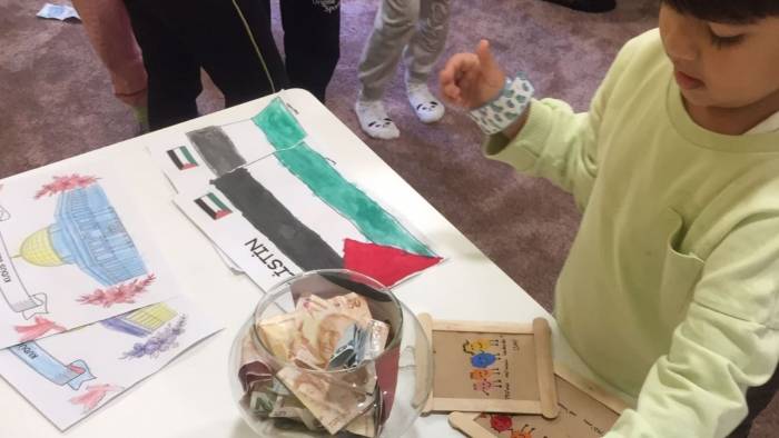 4-6 Yaş Kur’an Kursu Öğrencilerinden Filistin’e Destek