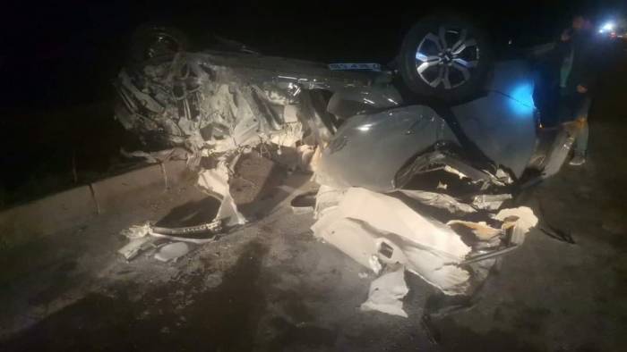 Hurdaya Dönen Araçtan Sağ Kurtuldu
