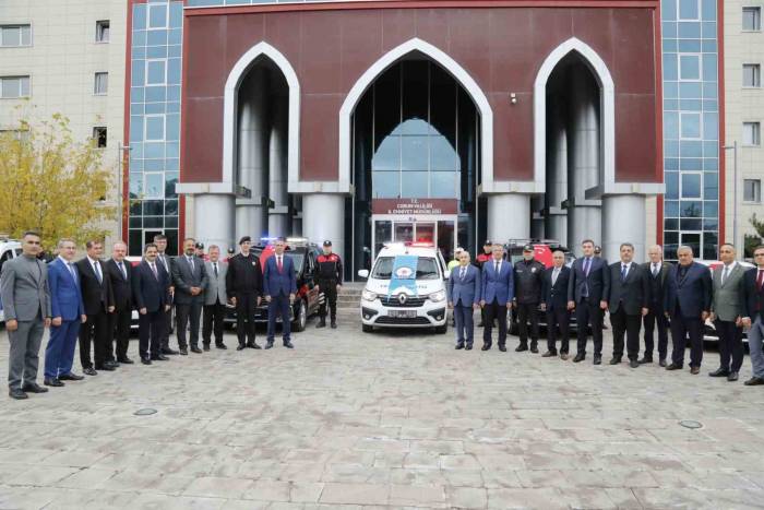 Çorum Emniyet Teşkilatına 7 Yeni Araç