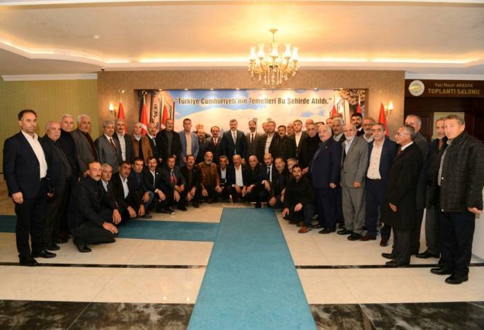 Vali Çiftçi, Muhtarları Kabul Etti