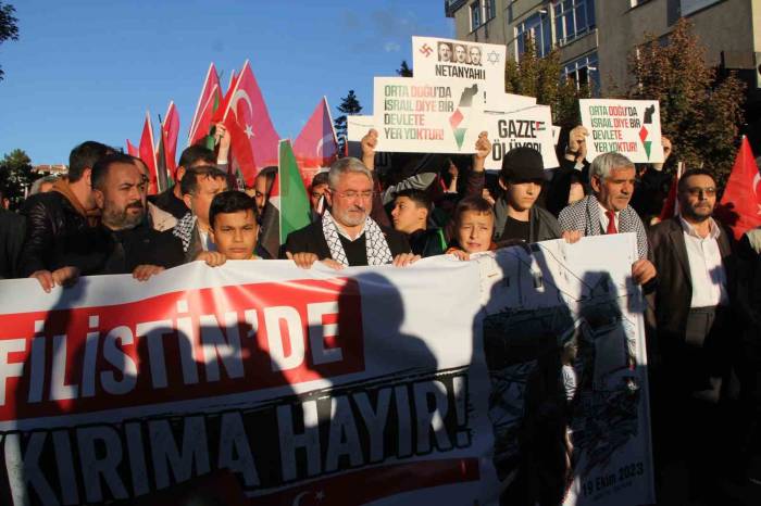 Çorum’da Filistin’e Destek Yürüyüşü