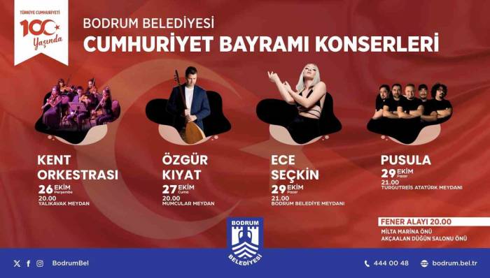 100. Yılda Bodrum’da Cumhuriyet Coşkusu Yaşanacak