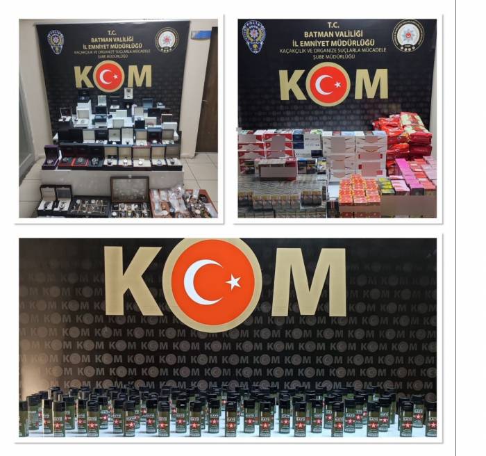Batman’da Binlerce Gümrük Kaçağı Ürün Ele Geçirildi