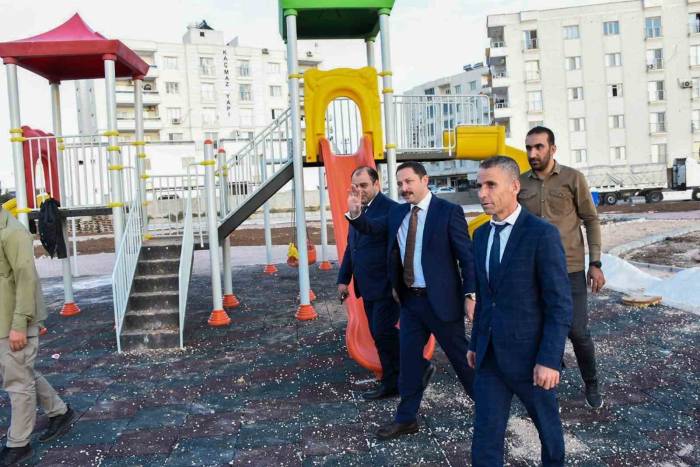 Nusaybin’de 5 Bin Metrekarelik Alanda Park Çalışması Başlatıldı