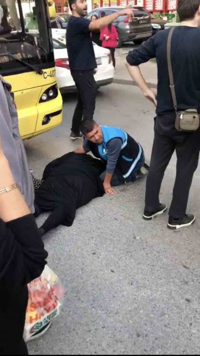 Pendik’te İett Otobüsünün Çarptığı Yaya Yaralandı