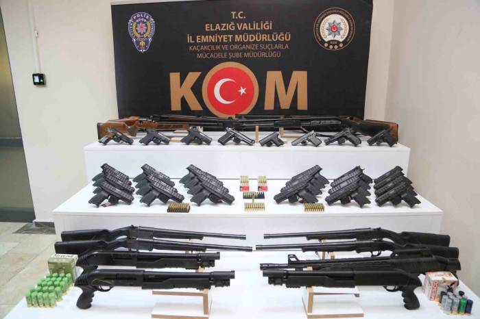Elazığ’da Silah Kaçakçılığı Operasyonu: 9 Gözaltı