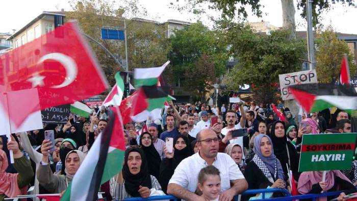 Sancaktepe’de Filistin’e Destek Mitingi