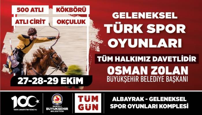 Denizli Büyükşehir İle ’geleneksel Türk Spor Oyunları’ Başlıyor