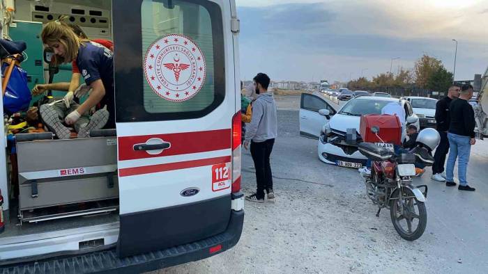 Otomobil İle Motosiklet Çarpıştı: 1 Ağır Yaralı