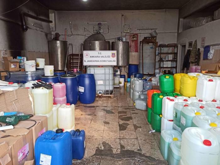 Ankara’da 20 Ton Sahte Deterjan Ele Geçirildi
