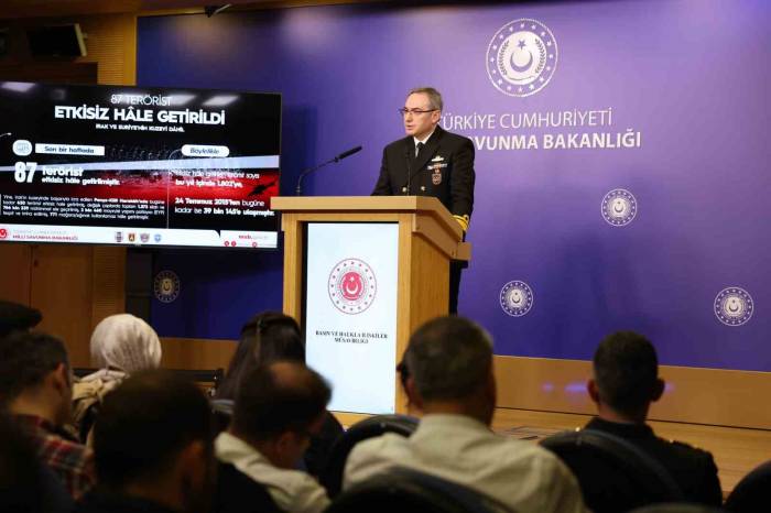 Msb: “Son Bir Haftada 87 Terörist Etkisiz Hale Getirildi”