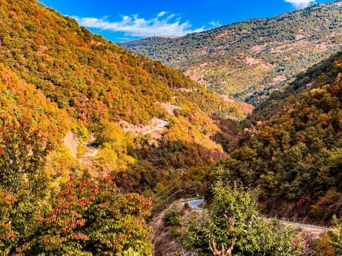 Aydın Dağlarındaki Son Bahar Manzaraları Mest Etti