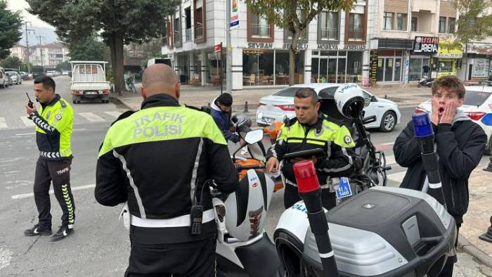 Motosiklet Denetiminde Ceza Yağdı