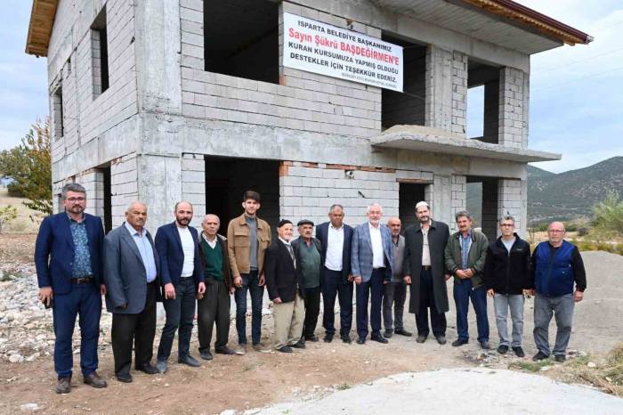 Başkan Başdeğirmen Kur’an Kursu İnşaat Çalışmalarını İnceledi