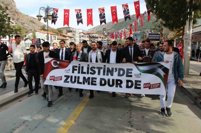 Ak Partili Gençlerden İsrail’e Tepki Yürüyüşü