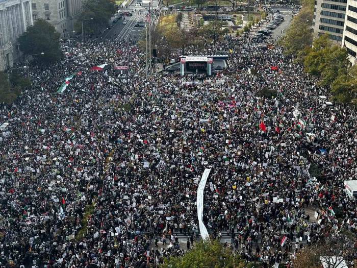 Abd’de Filistin’e Destek Gösterileri Sürüyor