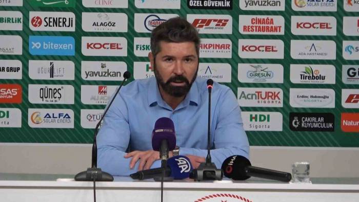Giresunspor-erzurumspor Fk Maçının Ardından