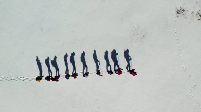 Erzincanlı Dağcılar 3445 Metre Yükseklikteki Akbaba Zirvesine Tırmandı