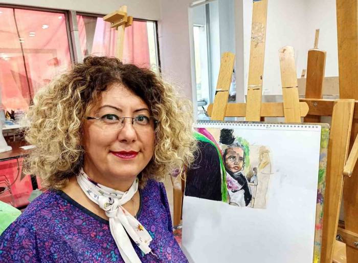 İsrail’e Tepkisini Resimleriyle Gösterdi