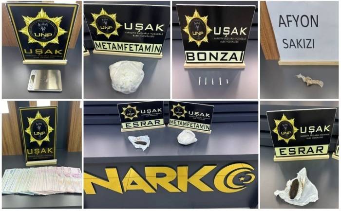 Uşak’ta Uyuşturucu Operasyonunda 3 Kişi Tutuklandı