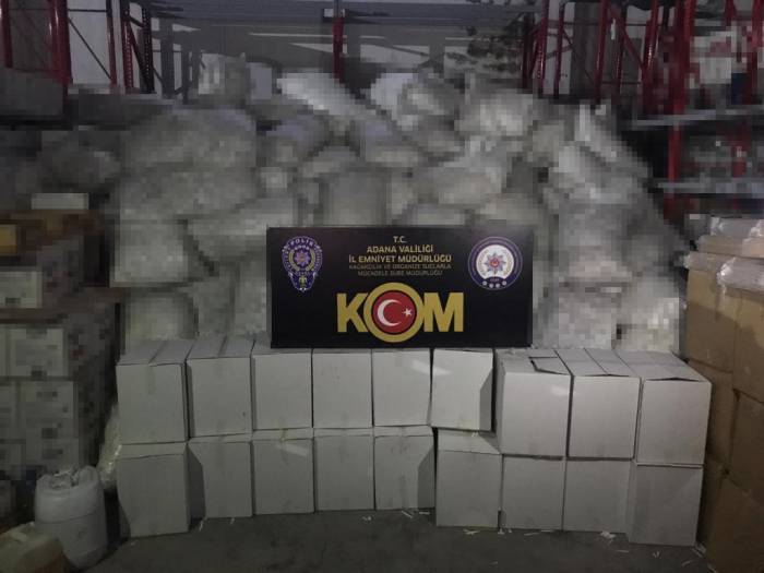 Adana’da 52 Milyon 100 Bin Gümrük Kaçağı Makaron Ele Geçirildi