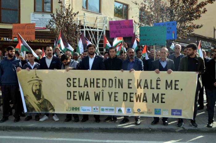 Muş’ta İsrail’e Tepki Yürüyüşü