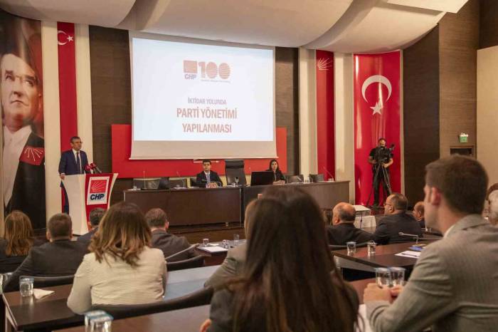 Chp’den “Gölge Kabineli” Yeni Myk